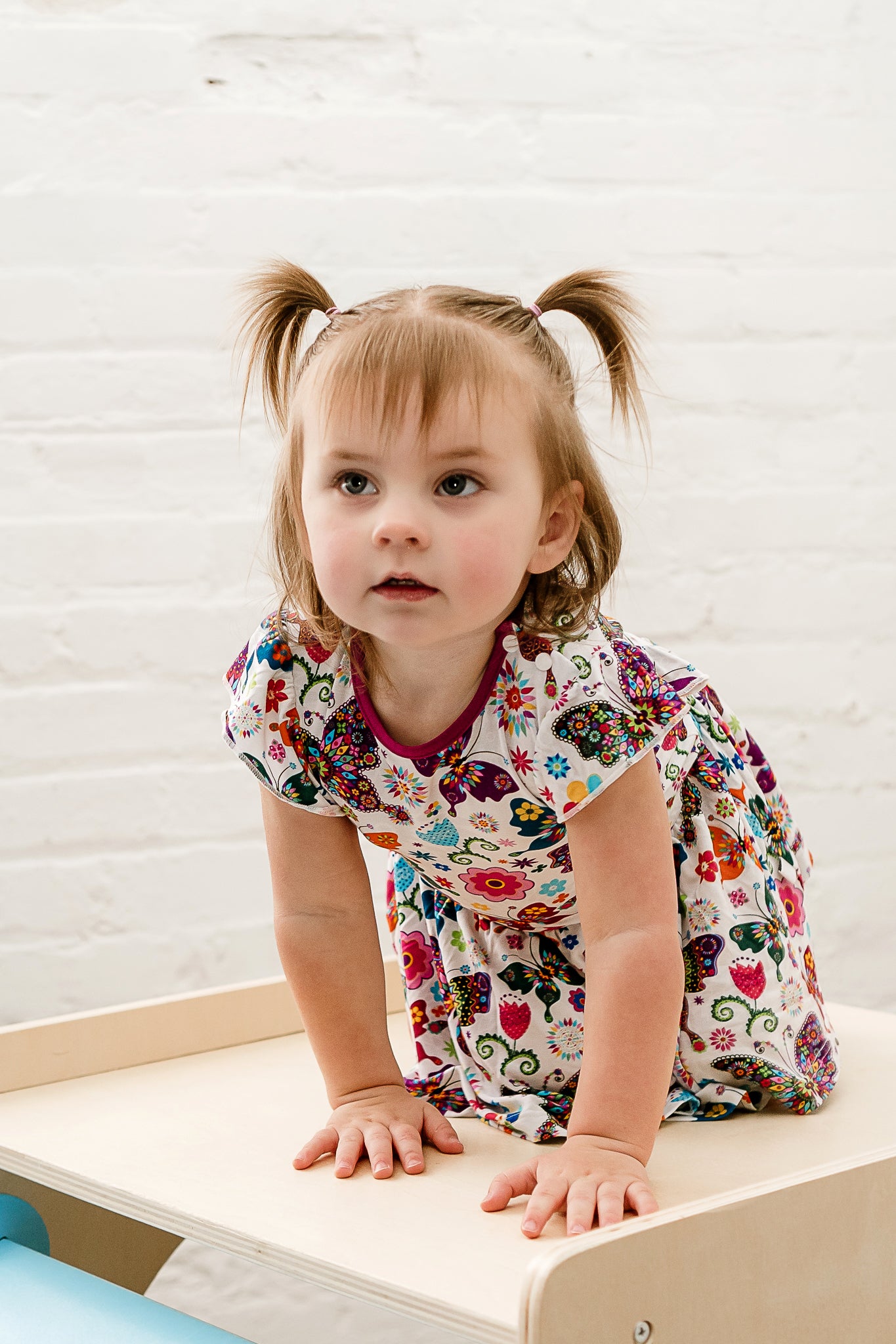 Flutters and Flowers Bodysuit Dress