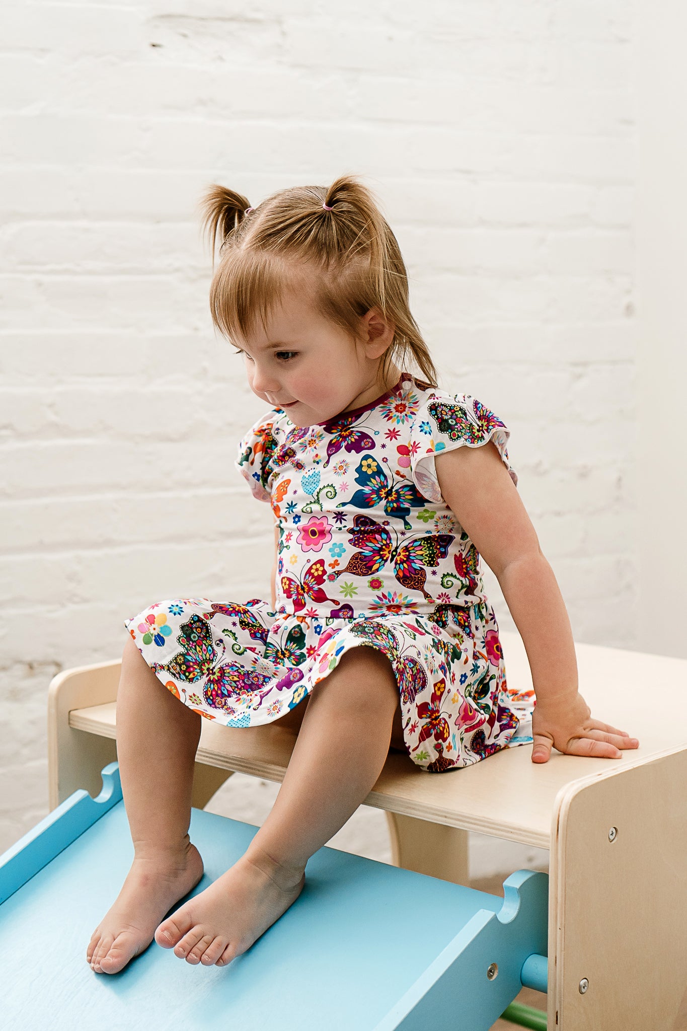 Flutters and Flowers Bodysuit Dress