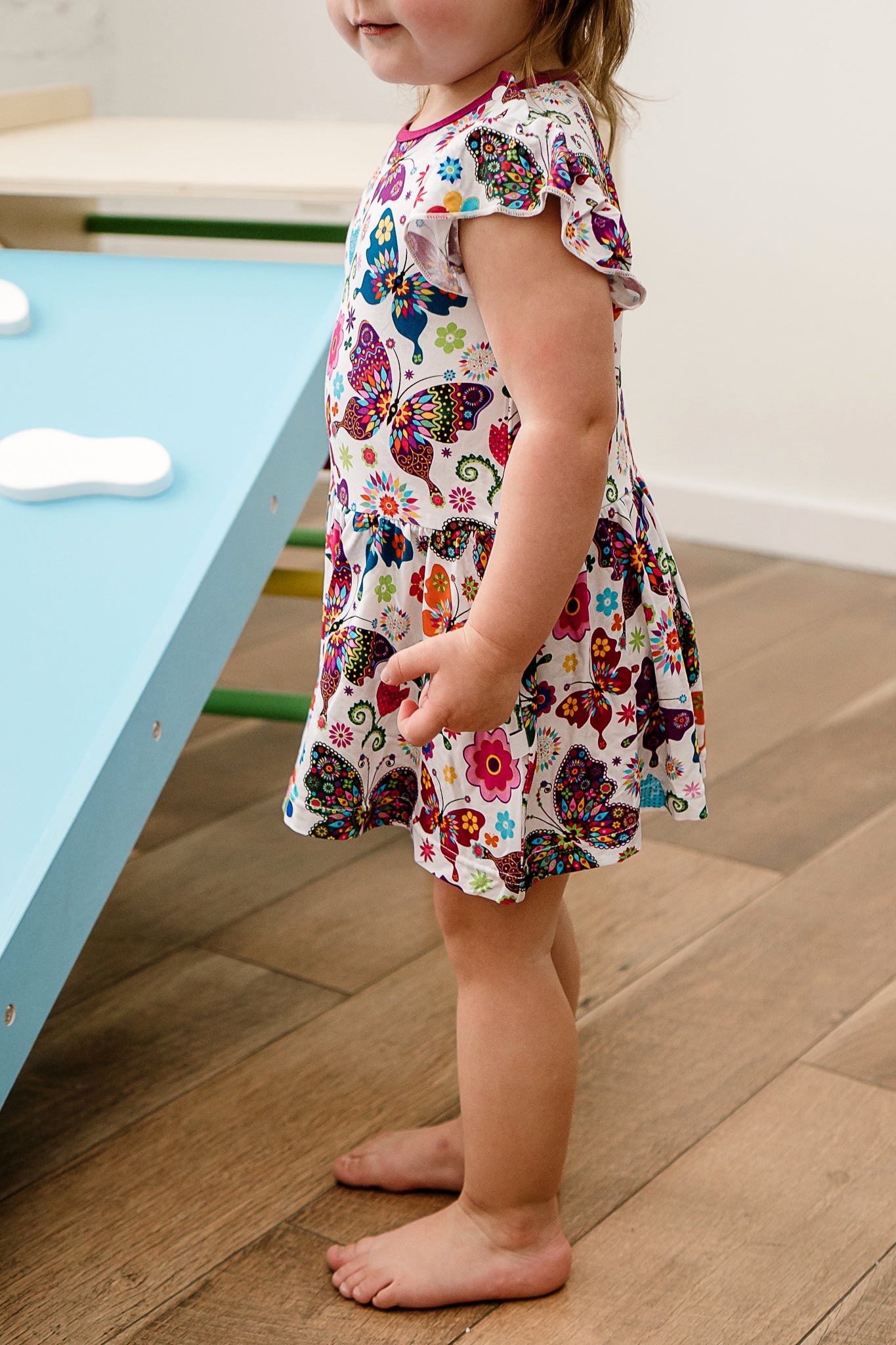 Flutters and Flowers Bodysuit Dress