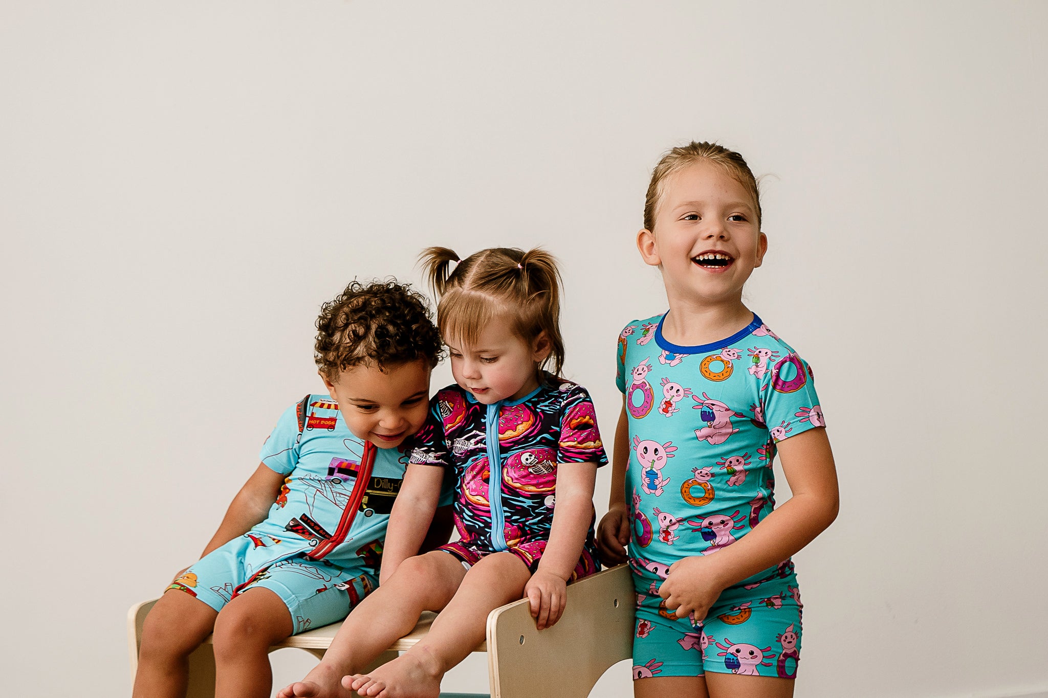 Soft and breathable kids bamboo pajamas in a cozy short sleeve and shorts set, perfect for sensitive skin and eco-friendly comfort.