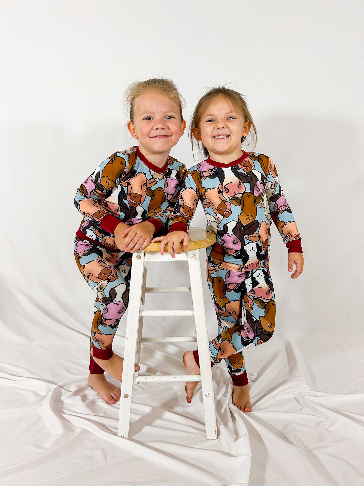 Moooo! Cow Two Piece Pajama Set