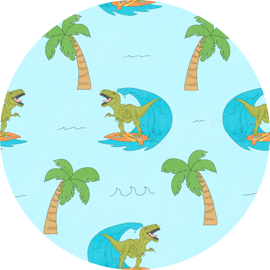 Surfasaurus Two Piece Pajama Set