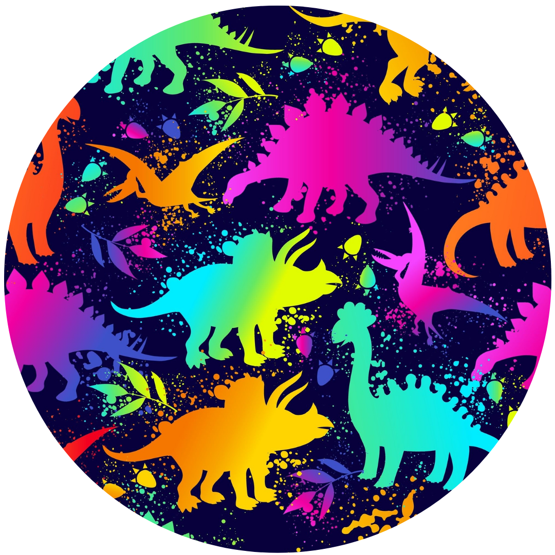 Neon Dinosaurs