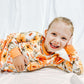 Tangerine Twirl Two Piece Pajama Set