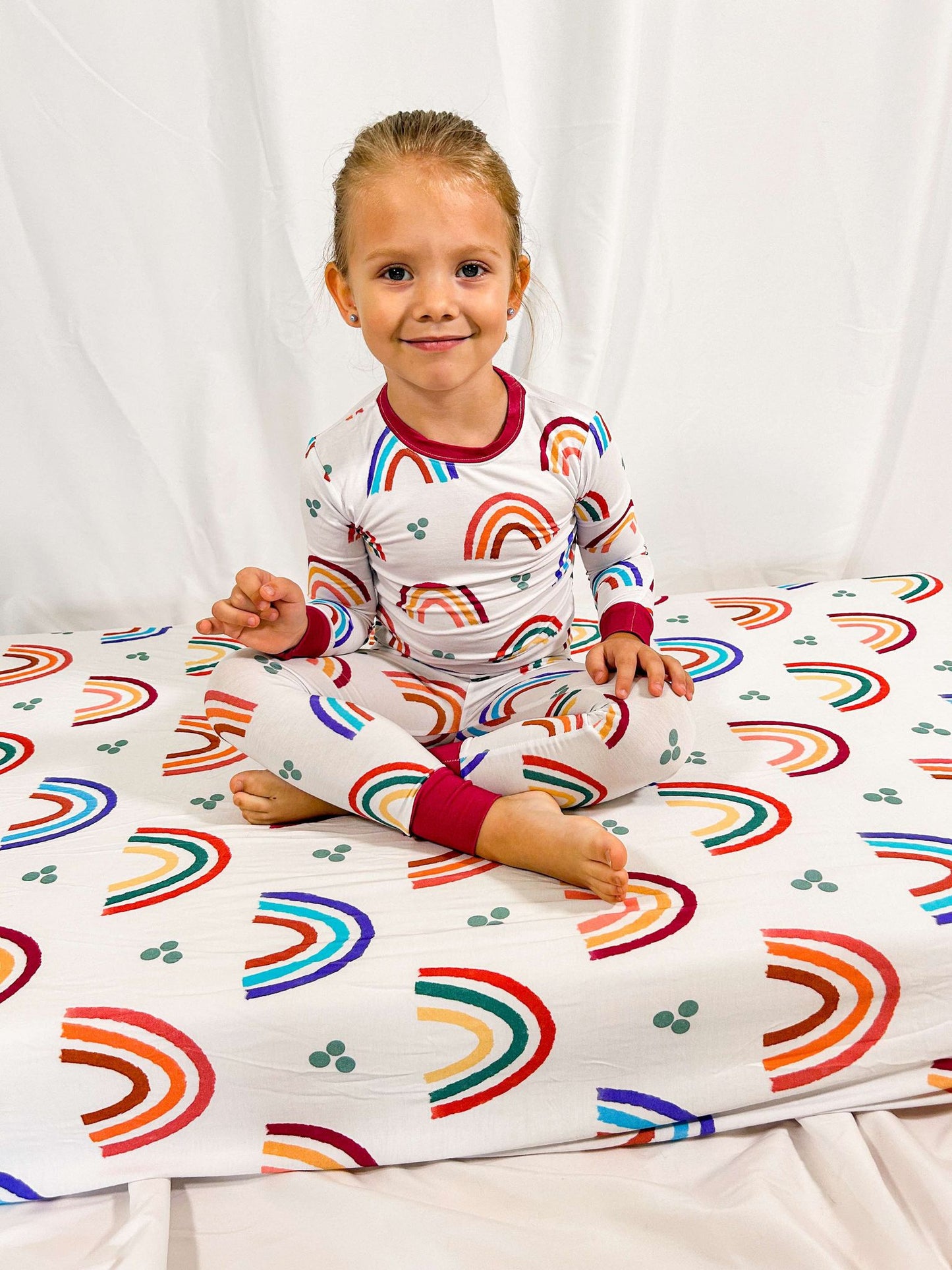 Mama's Little Rainbow Bamboo Crib Sheet