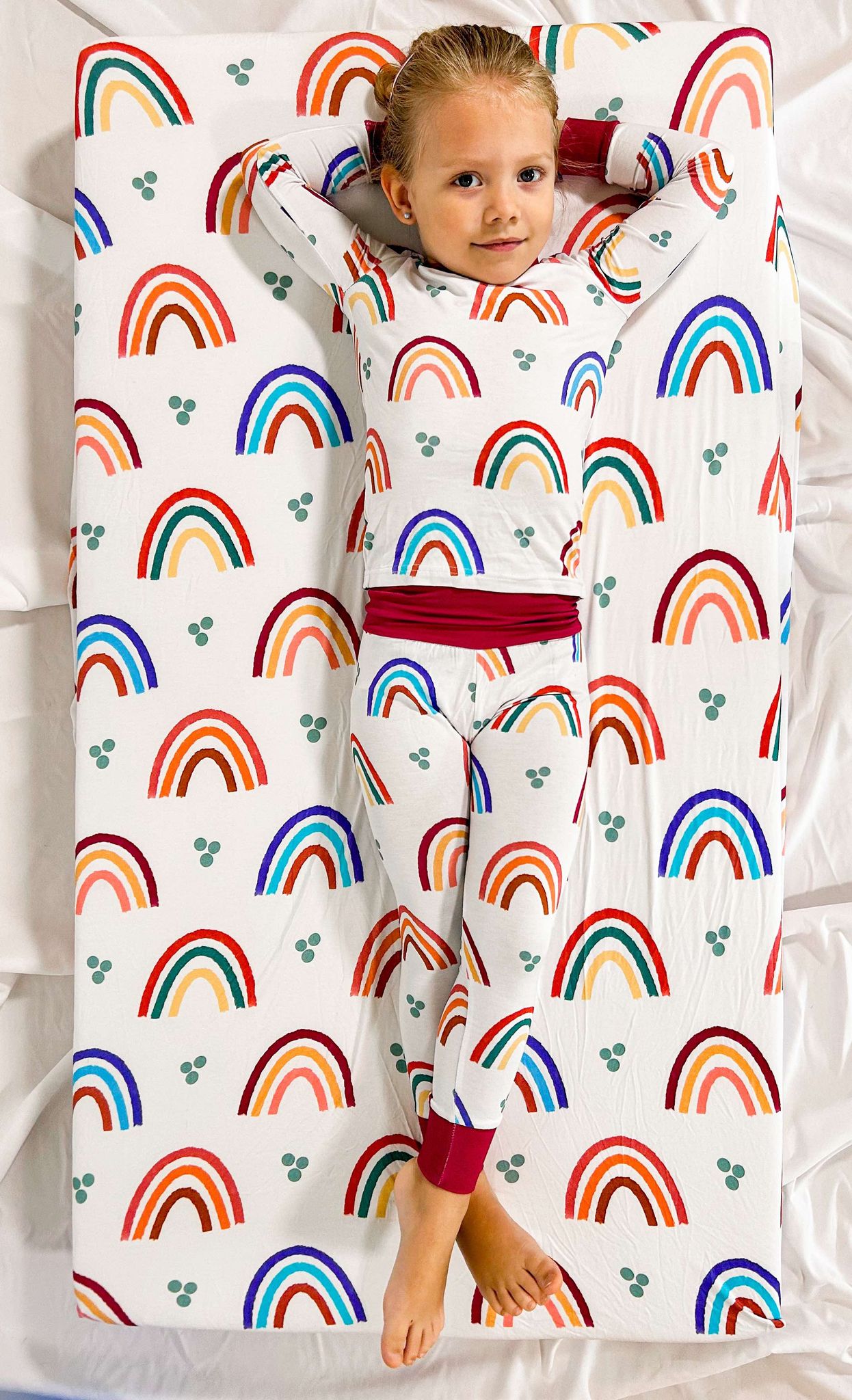 Mama's Little Rainbow Bamboo Crib Sheet