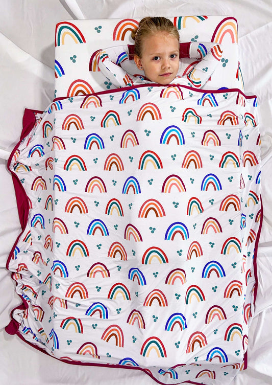 Mama's Little Rainbow Bamboo Crib Sheet