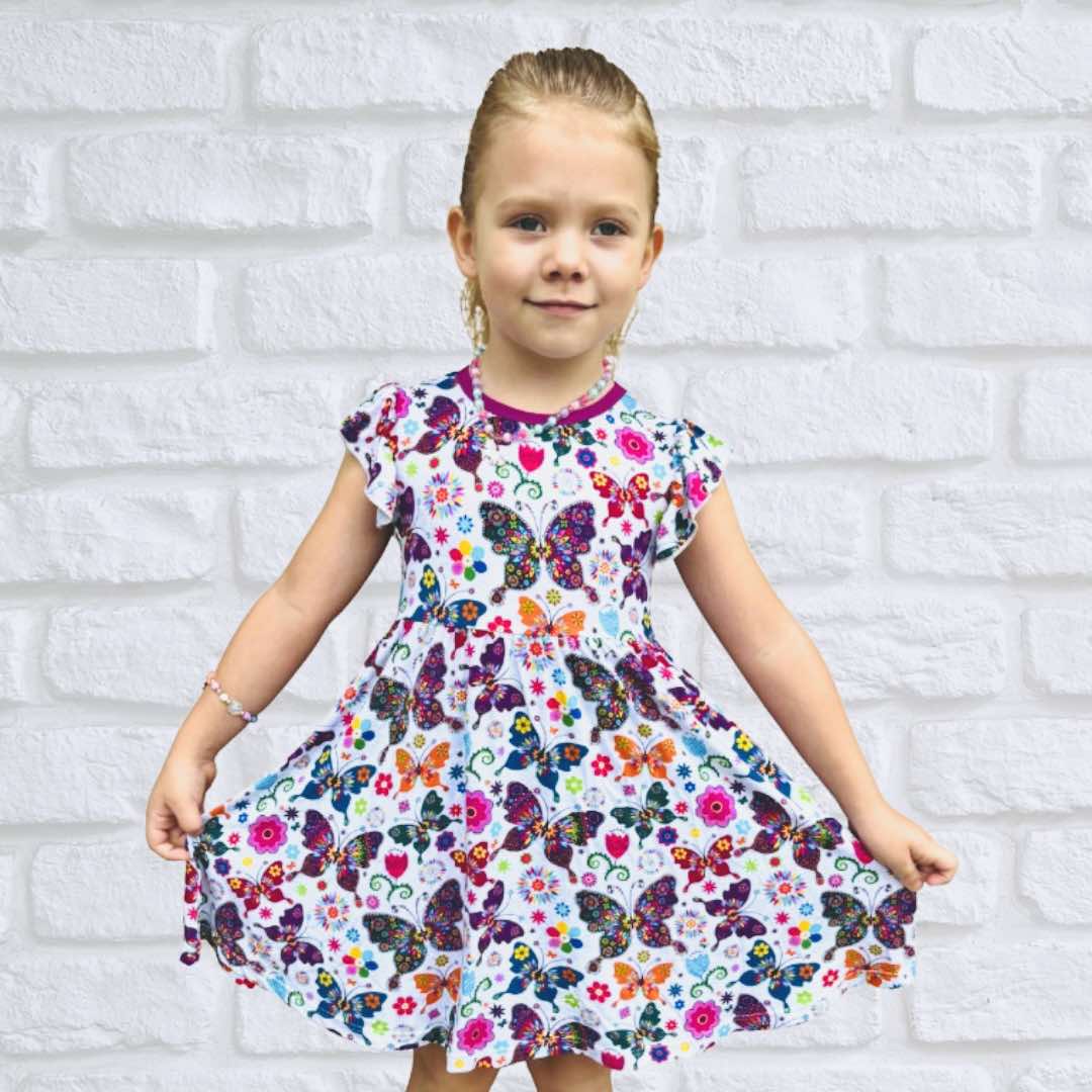 Flutters and Flowers Dress