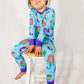 Watercolor Mermaids Two Piece Pajama Set