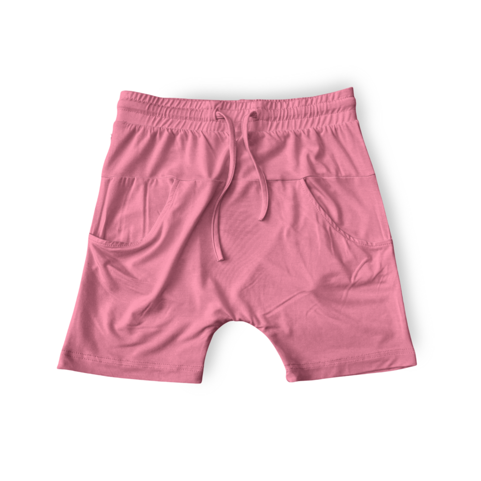 Pink Lemonade Bamboo Kids Shorts with Drawstring – Soft, Breathable, and Eco-Friendly