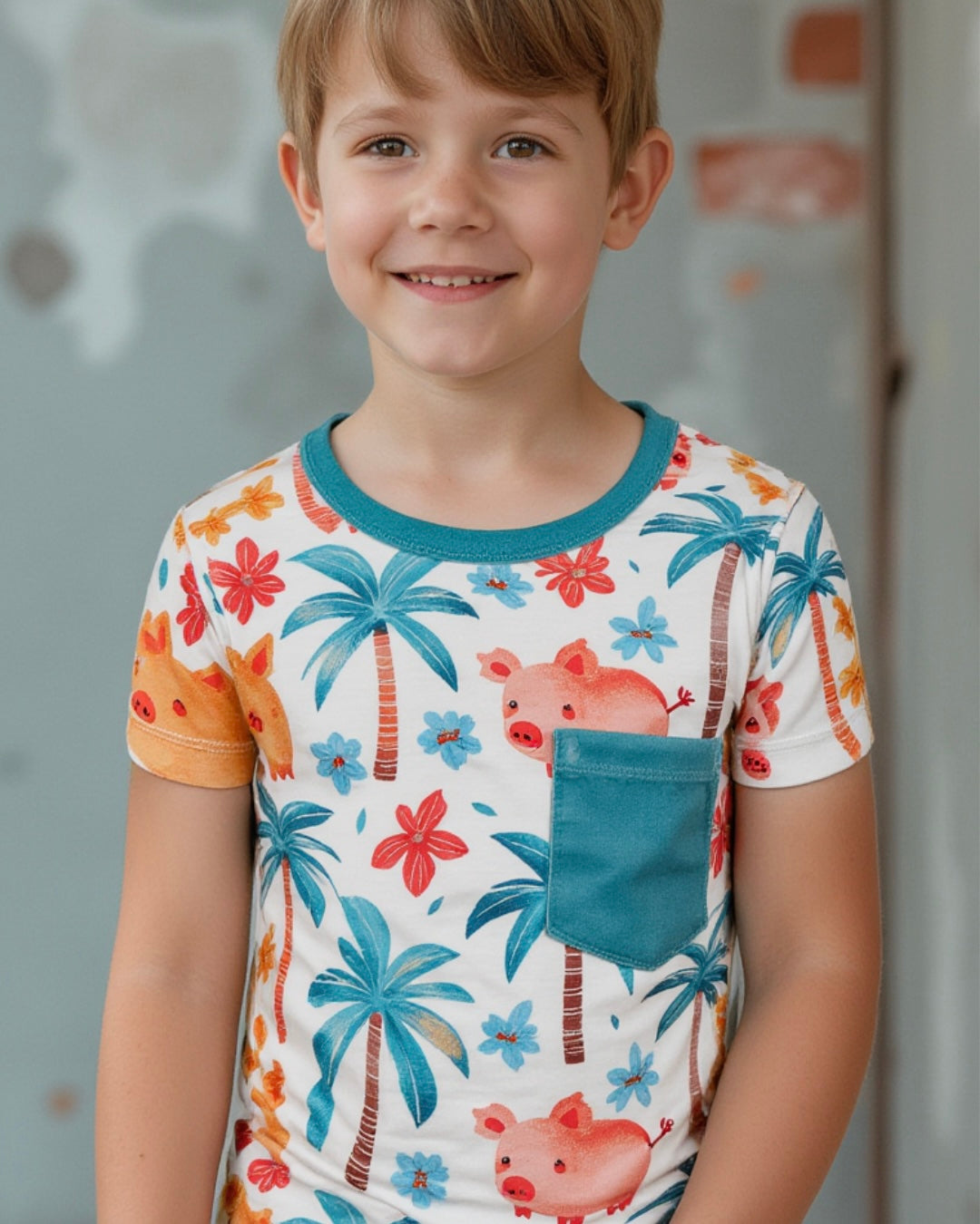 Pigs In Paradise Short Sleeve Shirt