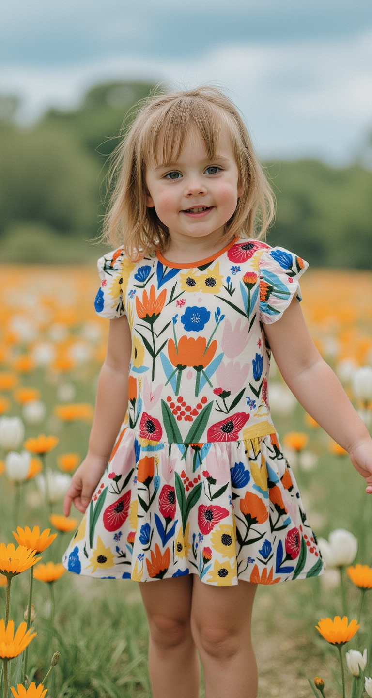 Daisy Doodle Bodysuit Dress