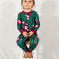 Emerald Butterfly Two Piece Pajama Set