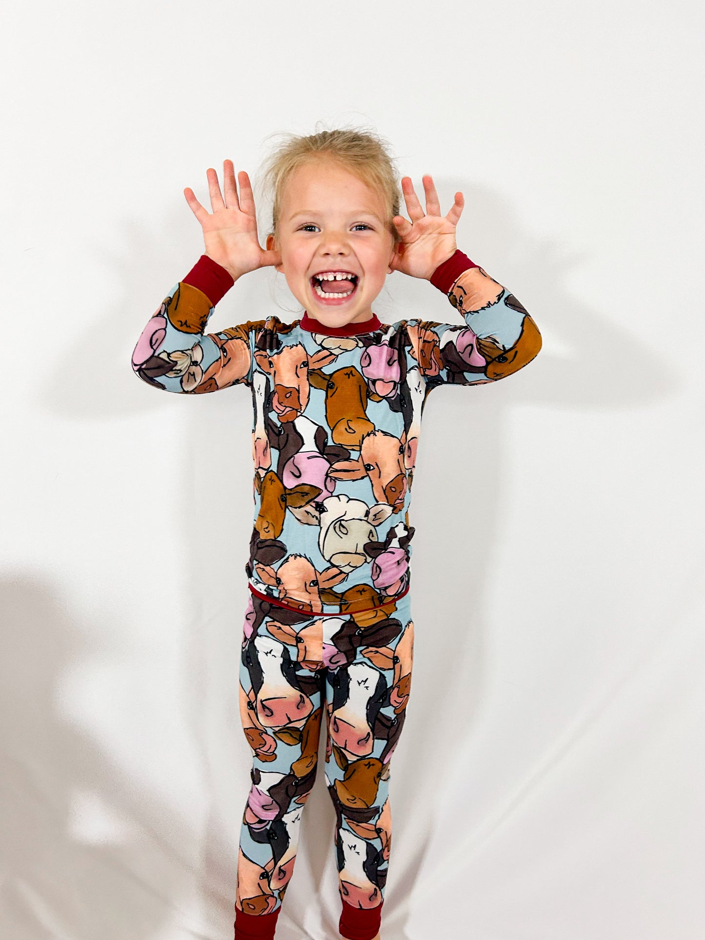 Moooo! Cow Two Piece Pajama Set