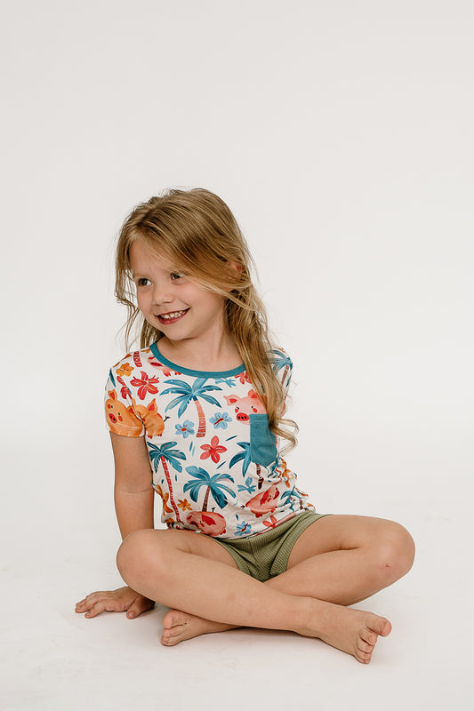 Pigs In Paradise Short Sleeve Shirt