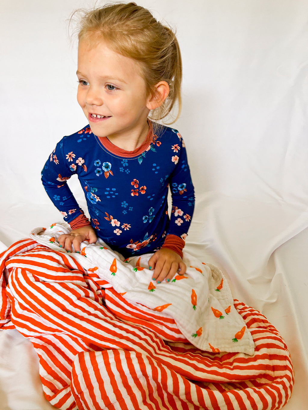 Midnight Blossoms Two Piece Pajama Set