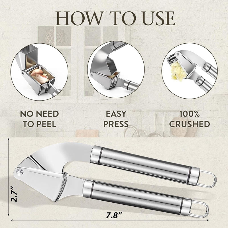 Garlic Press-Stainless Steel