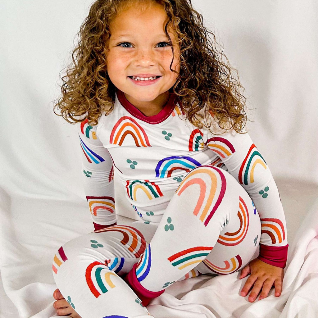 Mama's Little Rainbow Two Piece Pajama Set