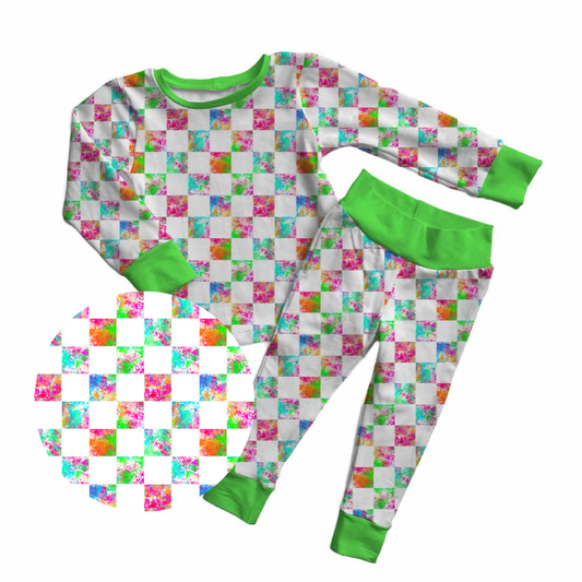 Neon Checkers 2 Piece
